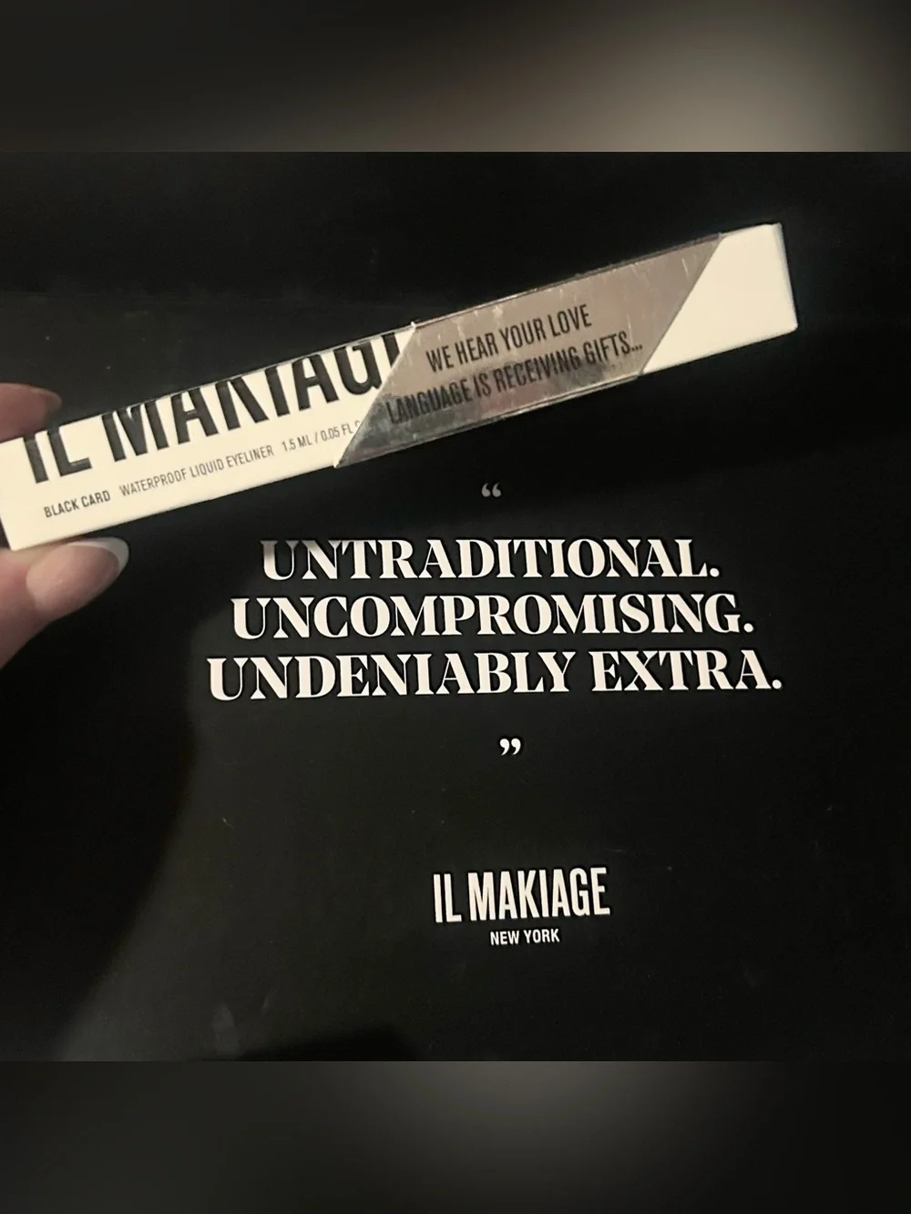 IL MAKIAGE Black Card Waterproof Liquid Eyeliner Black 0.05 fl oz/1.5mL